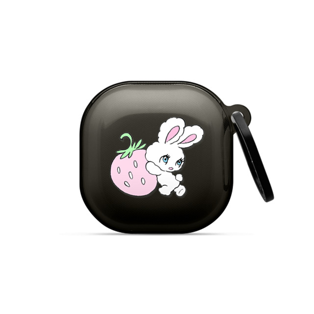 foxy illustrations x CASETiFY Galaxy Buds2 Black インパクトケース Bunny Carrying Strawberry foxy illustrations x CASETiFY Galaxy Buds2 Black インパクトケース Bunny Carrying Strawberry
