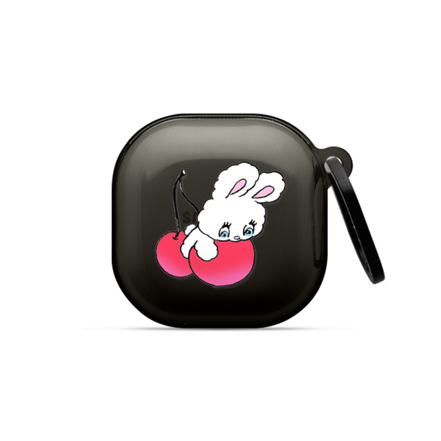 foxy illustrations x CASETiFY Galaxy Buds2 Cherry,Cartoon Black インパクトケース Bunny on Cherry Back to School foxy illustrations x CASETiFY Galaxy Buds2 Cherry,Cartoon Black インパクトケース Bunny on Cherry Back to School