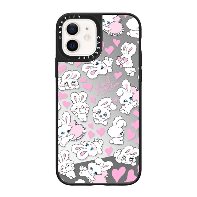 foxy illustrations x CASETiFY iPhone 12 ケース Cartoon Silver on Black ミラーケース MagSafe対応 Sweetheart Mix Father's Day foxy illustrations x CASETiFY iPhone 12 ケース Cartoon Silver on Black ミラーケース MagSafe対応 Sweetheart Mix Father's Day