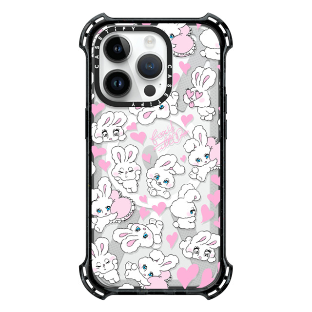 foxy illustrations x CASETiFY iPhone 14 Pro Case Black バウンスケース Sweetheart Mix foxy illustrations x CASETiFY iPhone 14 Pro Case Black バウンスケース Sweetheart Mix
