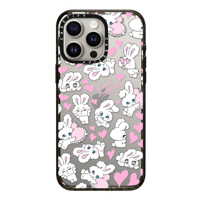 foxy illustrations x CASETiFY iPhone 15 Pro Max ケース ブラック インパクトケース Sweetheart Mix