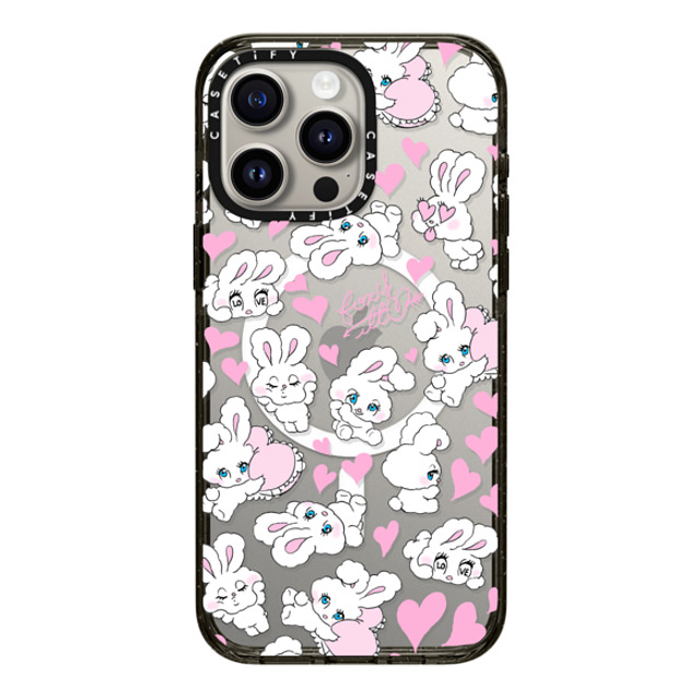 foxy illustrations x CASETiFY iPhone 15 Pro Max ケース ブラック インパクトケース MagSafe対応 Sweetheart Mix