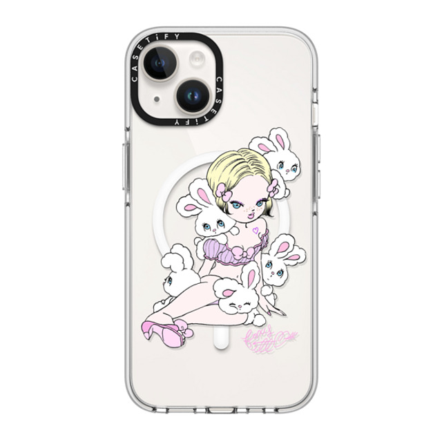 foxy illustrations x CASETiFY iPhone 14 Case Clear Clear Case MagSafe Compatible Lonely Bunnies Club foxy illustrations x CASETiFY iPhone 14 Case Clear Clear Case MagSafe Compatible Lonely Bunnies Club