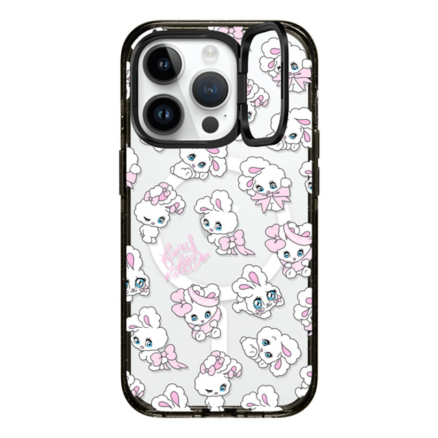 foxy illustrations x CASETiFY iPhone 14 Pro Case Black インパクトリングスタンドケース MagSafe対応 Ribbon Bunnies foxy illustrations x CASETiFY iPhone 14 Pro Case Black インパクトリングスタンドケース MagSafe対応 Ribbon Bunnies