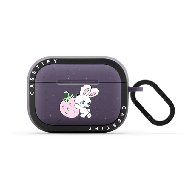 foxy illustrations x CASETiFY AirPods Pro 2 Cartoon Matte Deep Purple バウンス ケース Bunny Carrying Strawberry Father's Day foxy illustrations x CASETiFY AirPods Pro 2 Cartoon Matte Deep Purple バウンス ケース Bunny Carrying Strawberry Father's Day