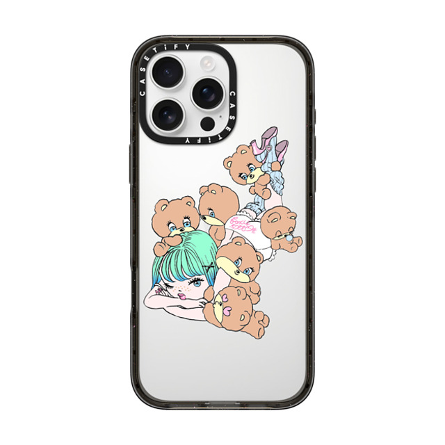 foxy illustrations x CASETiFY iPhone 16 Pro Max Case Cartoon Black インパクトケース Naughty Bears Club Mother's Day foxy illustrations x CASETiFY iPhone 16 Pro Max Case Cartoon Black インパクトケース Naughty Bears Club Mother's Day