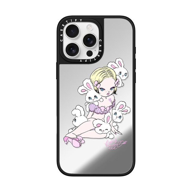 foxy illustrations x CASETiFY iPhone 16 Pro Max Case Cartoon Silver on Black ミラーケース MagSafe対応 Lonely Bunnies Club Back to School foxy illustrations x CASETiFY iPhone 16 Pro Max Case Cartoon Silver on Black ミラーケース MagSafe対応 Lonely Bunnies Club Back to School