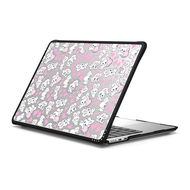 foxy illustrations x CASETiFY MacBook Air 13-inch (2022 / 2024) ブラック インパクト ケース Sweetheart Mix