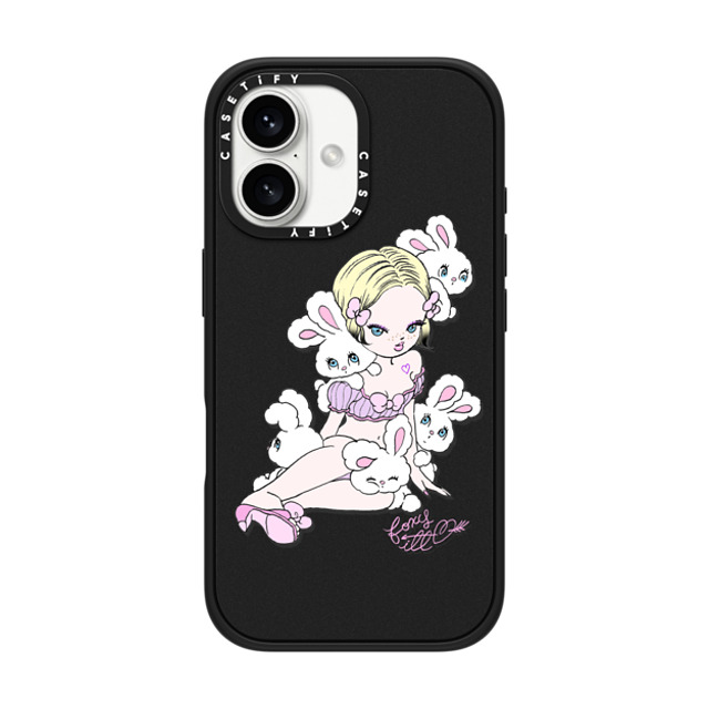 foxy illustrations x CASETiFY iPhone 16 Case Matte Black Impact Case MagSafe Compatible Lonely Bunnies Club foxy illustrations x CASETiFY iPhone 16 Case Matte Black Impact Case MagSafe Compatible Lonely Bunnies Club