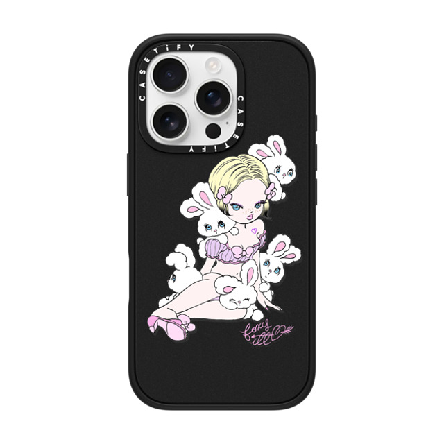 foxy illustrations x CASETiFY iPhone 16 Pro Case Matte Black Impact Case Lonely Bunnies Club foxy illustrations x CASETiFY iPhone 16 Pro Case Matte Black Impact Case Lonely Bunnies Club