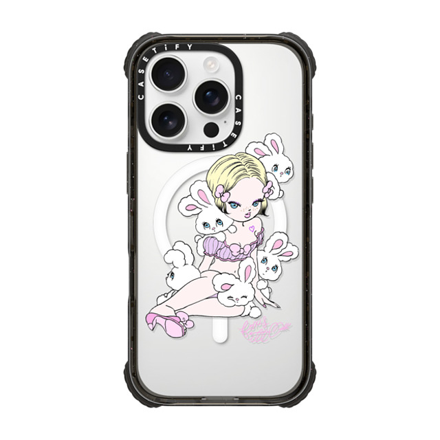foxy illustrations x CASETiFY iPhone 16 Pro ケース Cartoon ブラック ウルトラ インパクトケース MagSafe 対応 Lonely Bunnies Club Father's Day foxy illustrations x CASETiFY iPhone 16 Pro ケース Cartoon ブラック ウルトラ インパクトケース MagSafe 対応 Lonely Bunnies Club Father's Day