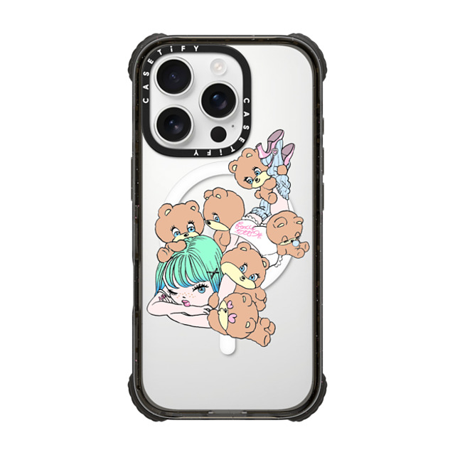 foxy illustrations x CASETiFY iPhone 16 Pro ケース Cartoon ブラック ウルトラ インパクトケース MagSafe 対応 Naughty Bears Club Father's Day foxy illustrations x CASETiFY iPhone 16 Pro ケース Cartoon ブラック ウルトラ インパクトケース MagSafe 対応 Naughty Bears Club Father's Day
