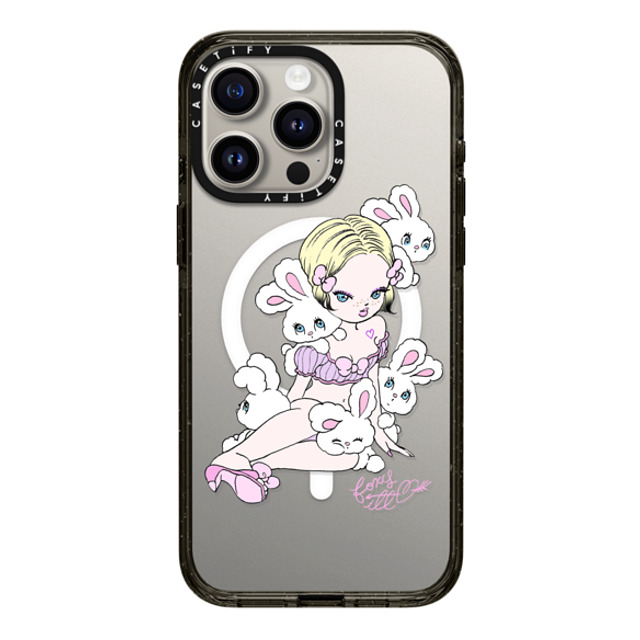 foxy illustrations x CASETiFY iPhone 15 Pro Max Case Cartoon Black Impact Case MagSafe Compatible Lonely Bunnies Club Mother's Day foxy illustrations x CASETiFY iPhone 15 Pro Max Case Cartoon Black Impact Case MagSafe Compatible Lonely Bunnies Club Mother's Day