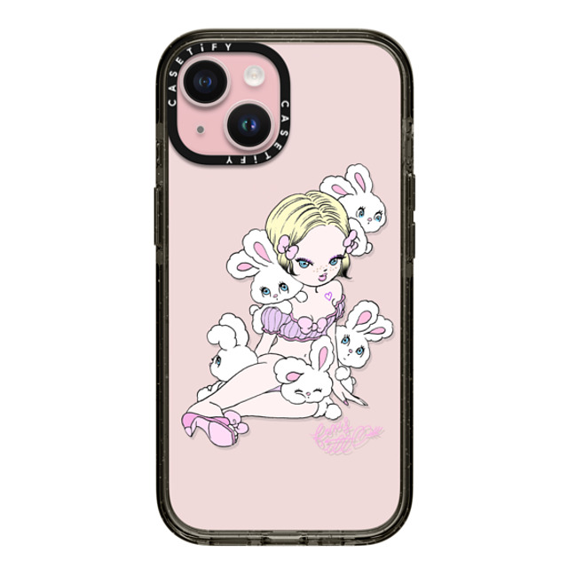 foxy illustrations x CASETiFY iPhone 15 Case Cartoon ブラック インパクトケース Lonely Bunnies Club Mother's Day foxy illustrations x CASETiFY iPhone 15 Case Cartoon ブラック インパクトケース Lonely Bunnies Club Mother's Day
