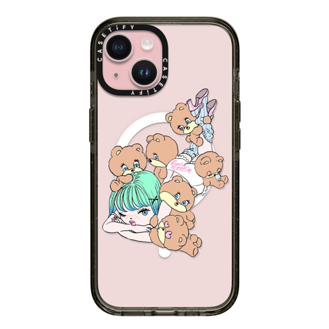 foxy illustrations x CASETiFY iPhone 15 Case Cartoon Black Impact Case MagSafe Compatible Naughty Bears Club Mother's Day foxy illustrations x CASETiFY iPhone 15 Case Cartoon Black Impact Case MagSafe Compatible Naughty Bears Club Mother's Day
