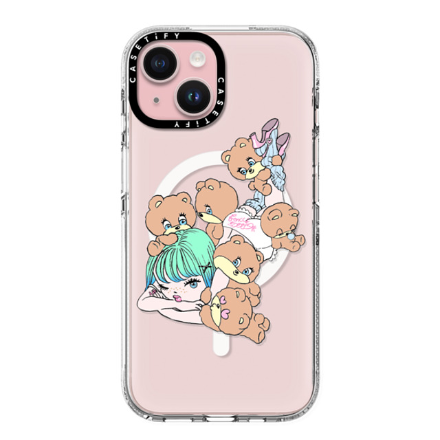 foxy illustrations x CASETiFY iPhone 15 Case Cartoon Clear Clear Case MagSafe Compatible Naughty Bears Club Mother's Day foxy illustrations x CASETiFY iPhone 15 Case Cartoon Clear Clear Case MagSafe Compatible Naughty Bears Club Mother's Day