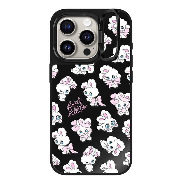 foxy illustrations x CASETiFY iPhone 15 Pro Case Ribbon Black on Black ミラー リングスタンドケース MagSafe対応 Ribbon Bunnies Back to School foxy illustrations x CASETiFY iPhone 15 Pro Case Ribbon Black on Black ミラー リングスタンドケース MagSafe対応 Ribbon Bunnies Back to School