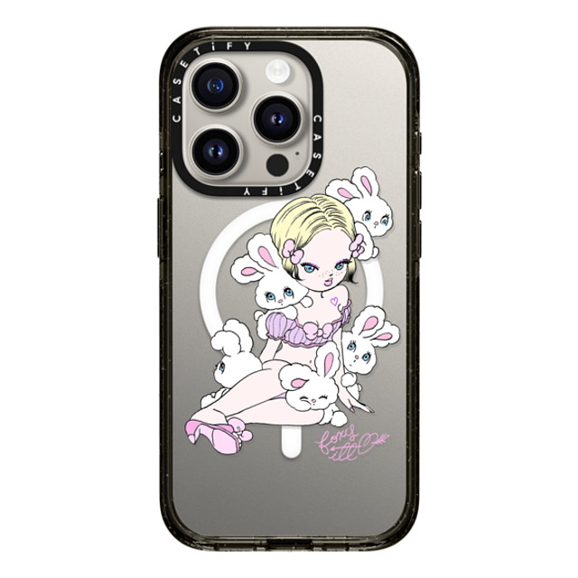 foxy illustrations x CASETiFY iPhone 15 Pro Case Black Impact Case MagSafe Compatible Lonely Bunnies Club foxy illustrations x CASETiFY iPhone 15 Pro Case Black Impact Case MagSafe Compatible Lonely Bunnies Club