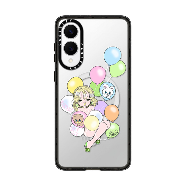 foxy illustrations x CASETiFY Galaxy S25 Edge ケース Cartoon ブラック マグネット式 インパクトケース Never Let Go Back to School foxy illustrations x CASETiFY Galaxy S25 Edge ケース Cartoon ブラック マグネット式 インパクトケース Never Let Go Back to School