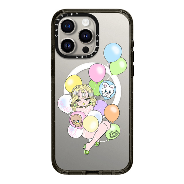 foxy illustrations x CASETiFY iPhone 15 Pro Max Case Cartoon ブラック インパクトケース MagSafe対応 Never Let Go Mother's Day foxy illustrations x CASETiFY iPhone 15 Pro Max Case Cartoon ブラック インパクトケース MagSafe対応 Never Let Go Mother's Day