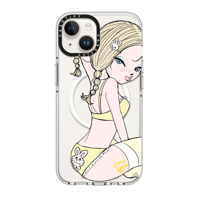 foxy illustrations x CASETiFY iPhone 14 Case Clear Clear Case MagSafe Compatible Banana Milk foxy illustrations x CASETiFY iPhone 14 Case Clear Clear Case MagSafe Compatible Banana Milk