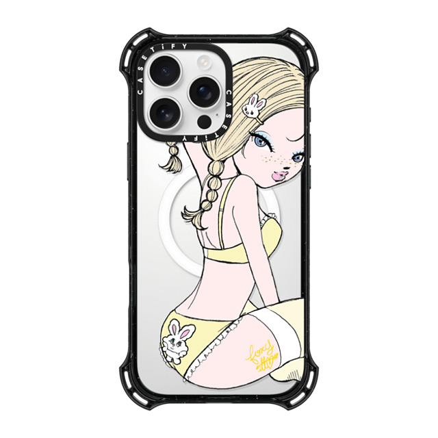 foxy illustrations x CASETiFY iPhone 16 Pro Max Case Black バウンスケース Banana Milk foxy illustrations x CASETiFY iPhone 16 Pro Max Case Black バウンスケース Banana Milk