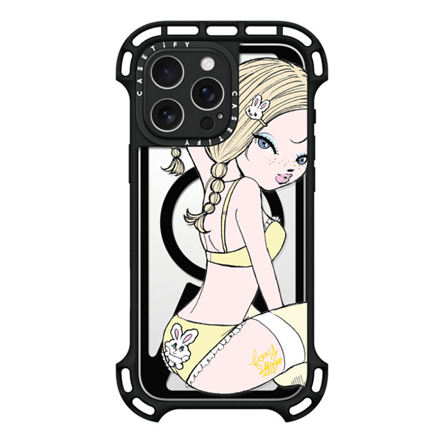 foxy illustrations x CASETiFY iPhone 16 Pro Max Case Black ウルトラ バウンスケース MagSafe対応 Banana Milk foxy illustrations x CASETiFY iPhone 16 Pro Max Case Black ウルトラ バウンスケース MagSafe対応 Banana Milk