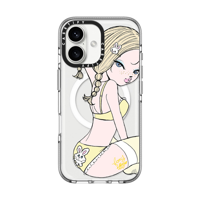 foxy illustrations x CASETiFY iPhone 16 Case Clear Clear Case MagSafe Compatible Banana Milk foxy illustrations x CASETiFY iPhone 16 Case Clear Clear Case MagSafe Compatible Banana Milk