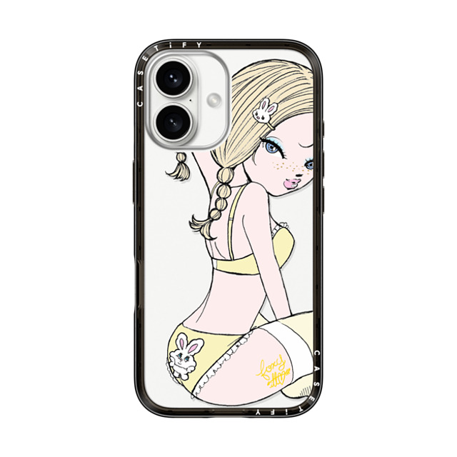 foxy illustrations x CASETiFY iPhone 16 Case Black インパクトライトケース Banana Milk foxy illustrations x CASETiFY iPhone 16 Case Black インパクトライトケース Banana Milk
