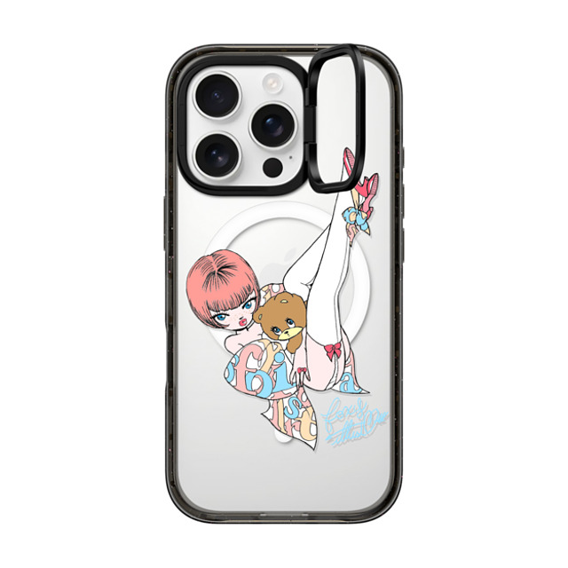 foxy illustrations x CASETiFY iPhone 16 Pro Case Cartoon,Love Black インパクトリングスタンドケース MagSafe対応 Upside Down Mother's Day foxy illustrations x CASETiFY iPhone 16 Pro Case Cartoon,Love Black インパクトリングスタンドケース MagSafe対応 Upside Down Mother's Day