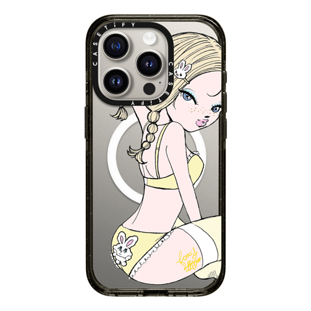 foxy illustrations x CASETiFY iPhone 15 Pro Case Black Impact Case MagSafe Compatible Banana Milk foxy illustrations x CASETiFY iPhone 15 Pro Case Black Impact Case MagSafe Compatible Banana Milk