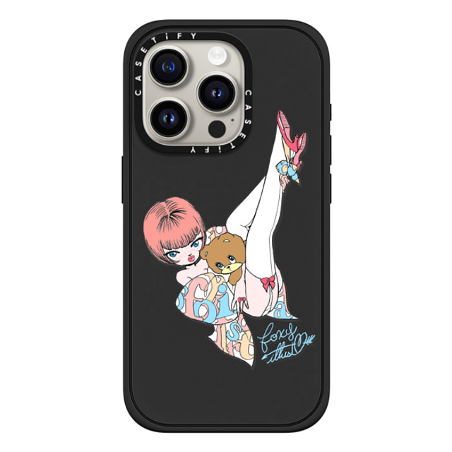 foxy illustrations x CASETiFY iPhone 15 Pro Case Cartoon,Love マットブラック Impact Case MagSafe Compatible Upside Down Mother's Day foxy illustrations x CASETiFY iPhone 15 Pro Case Cartoon,Love マットブラック Impact Case MagSafe Compatible Upside Down Mother's Day