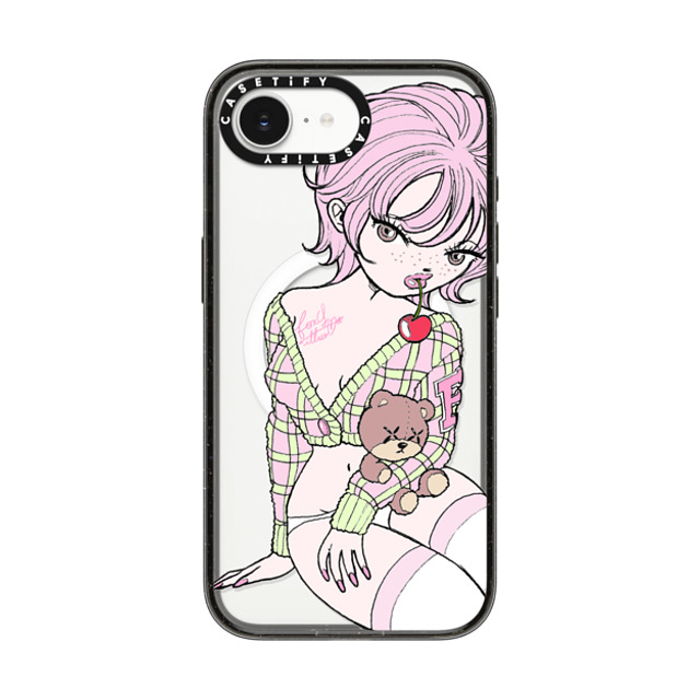 foxy illustrations x CASETiFY iPhone 16e Case Cherry,Cartoon Black Impact Case MagSafe Compatible Cherry Teddy Back to School foxy illustrations x CASETiFY iPhone 16e Case Cherry,Cartoon Black Impact Case MagSafe Compatible Cherry Teddy Back to School
