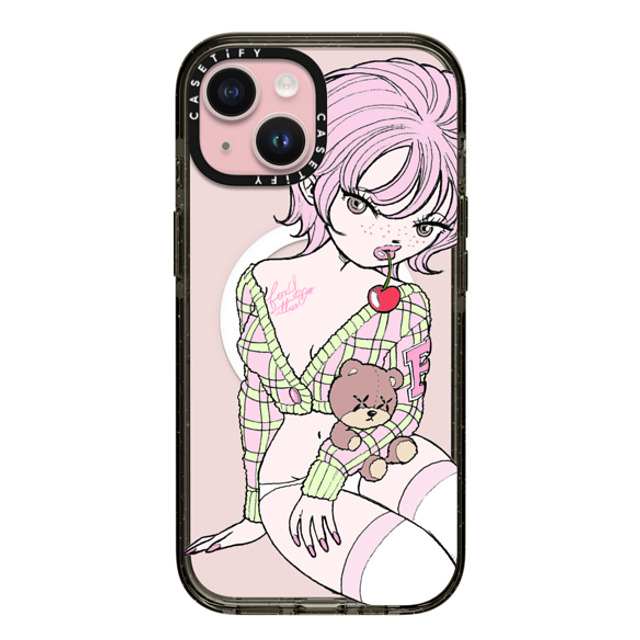 foxy illustrations x CASETiFY iPhone 15 Case Cherry,Cartoon Black Impact Case MagSafe Compatible Cherry Teddy Mother's Day foxy illustrations x CASETiFY iPhone 15 Case Cherry,Cartoon Black Impact Case MagSafe Compatible Cherry Teddy Mother's Day