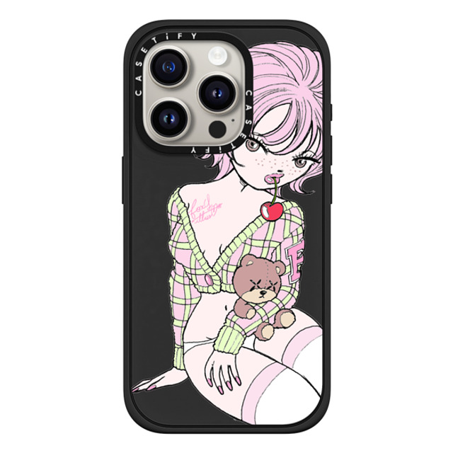 foxy illustrations x CASETiFY iPhone 15 Pro Case Cherry,Cartoon マットブラック Impact Case MagSafe Compatible Cherry Teddy Mother's Day foxy illustrations x CASETiFY iPhone 15 Pro Case Cherry,Cartoon マットブラック Impact Case MagSafe Compatible Cherry Teddy Mother's Day