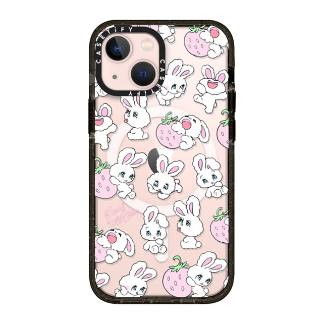 foxy illustrations x CASETiFY iPhone 13 Mini Case Fruit,Heart Black Impact Case MagSafe Compatible Strawberry Mix Mother's Day foxy illustrations x CASETiFY iPhone 13 Mini Case Fruit,Heart Black Impact Case MagSafe Compatible Strawberry Mix Mother's Day