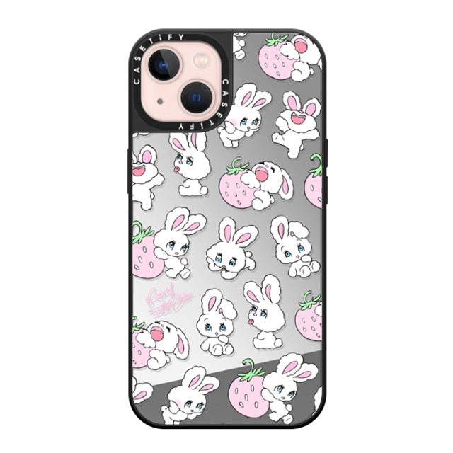 foxy illustrations x CASETiFY iPhone 13 Case Fruit,Heart Silver on Black ミラーケース MagSafe対応 Strawberry Mix Mother's Day foxy illustrations x CASETiFY iPhone 13 Case Fruit,Heart Silver on Black ミラーケース MagSafe対応 Strawberry Mix Mother's Day