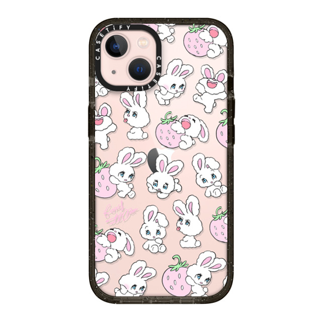 foxy illustrations x CASETiFY iPhone 13 Case Fruit,Heart Black インパクトケース Strawberry Mix Mother's Day foxy illustrations x CASETiFY iPhone 13 Case Fruit,Heart Black インパクトケース Strawberry Mix Mother's Day
