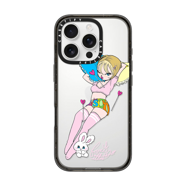 foxy illustrations x CASETiFY iPhone 16 Pro Case Bunny,Animal Black Impact Case Lovesick Mother's Day foxy illustrations x CASETiFY iPhone 16 Pro Case Bunny,Animal Black Impact Case Lovesick Mother's Day