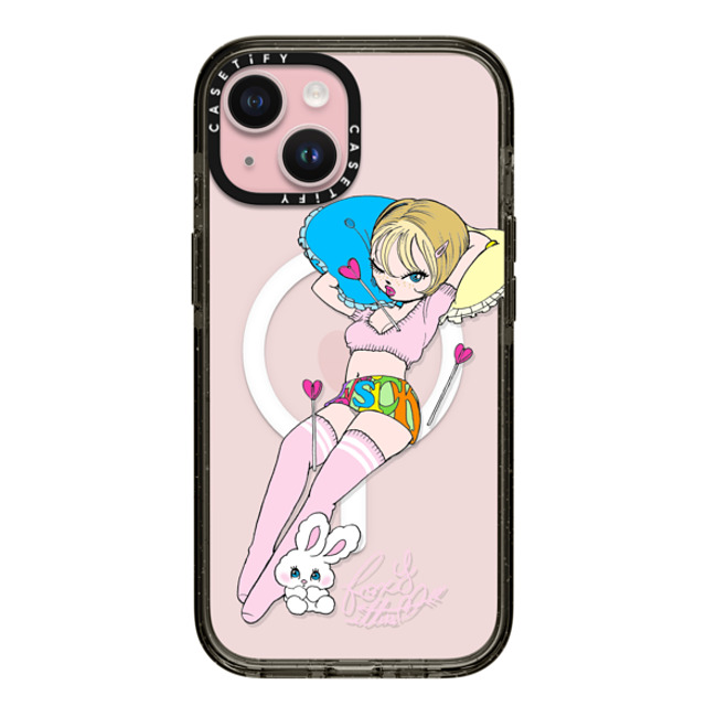 foxy illustrations x CASETiFY iPhone 15 Case Bunny,Animal Black Impact Case MagSafe Compatible Lovesick Mother's Day foxy illustrations x CASETiFY iPhone 15 Case Bunny,Animal Black Impact Case MagSafe Compatible Lovesick Mother's Day