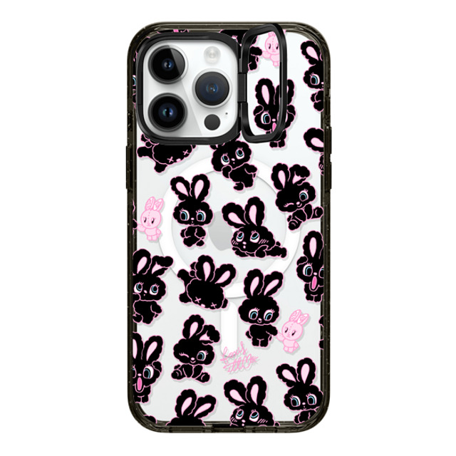 foxy illustrations x CASETiFY iPhone 14 Pro Max Case Black インパクトリングスタンドケース MagSafe対応 Black Bunnies foxy illustrations x CASETiFY iPhone 14 Pro Max Case Black インパクトリングスタンドケース MagSafe対応 Black Bunnies