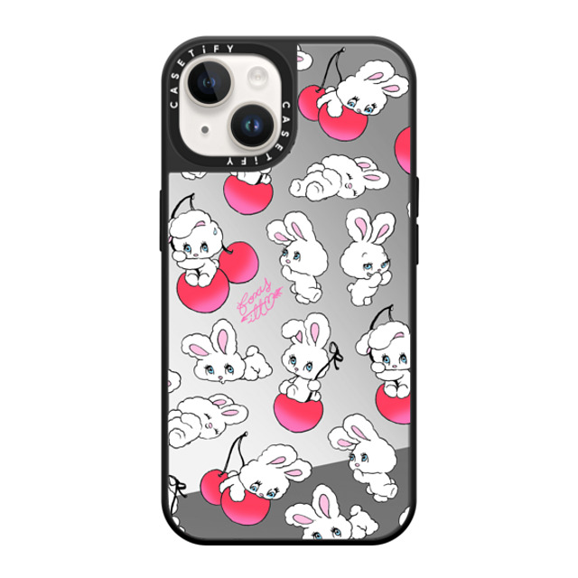 foxy illustrations x CASETiFY iPhone 14 Case Cherry,Fruit Silver on Black ミラーケース MagSafe対応 Cherry Mix Mother's Day foxy illustrations x CASETiFY iPhone 14 Case Cherry,Fruit Silver on Black ミラーケース MagSafe対応 Cherry Mix Mother's Day