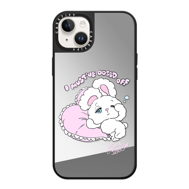 foxy illustrations x CASETiFY iPhone 14 Plus Case Cartoon Silver on Black ミラーケース MagSafe対応 Awakening of QT Mother's Day foxy illustrations x CASETiFY iPhone 14 Plus Case Cartoon Silver on Black ミラーケース MagSafe対応 Awakening of QT Mother's Day