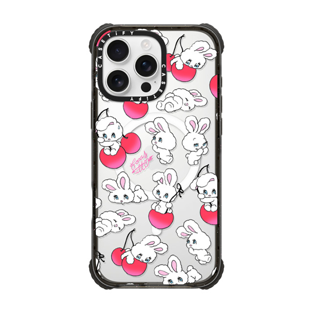 foxy illustrations x CASETiFY iPhone 16 Pro Max ケース Cherry,Fruit ブラック ウルトラ インパクトケース MagSafe 対応 Cherry Mix Father's Day foxy illustrations x CASETiFY iPhone 16 Pro Max ケース Cherry,Fruit ブラック ウルトラ インパクトケース MagSafe 対応 Cherry Mix Father's Day