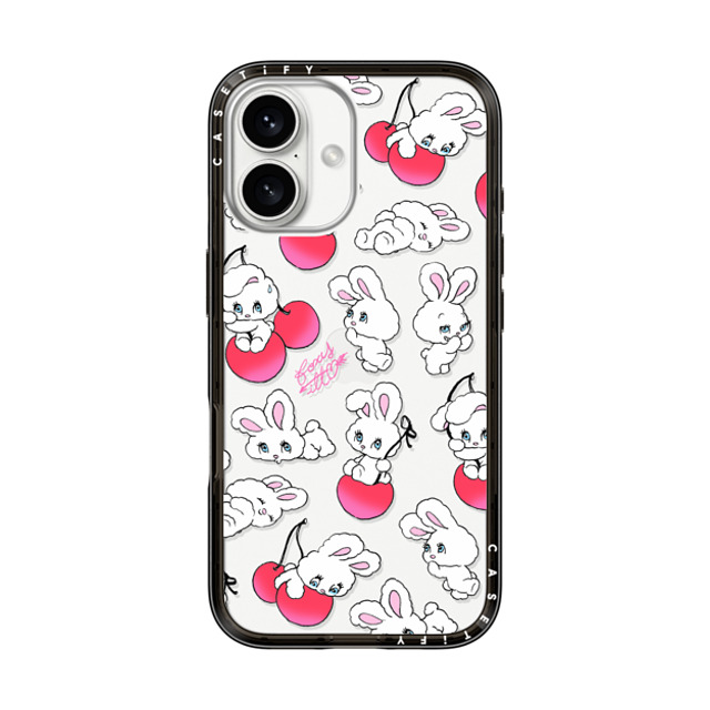 foxy illustrations x CASETiFY iPhone 16 Case Cherry,Fruit Black インパクトライトケース Cherry Mix Mother's Day foxy illustrations x CASETiFY iPhone 16 Case Cherry,Fruit Black インパクトライトケース Cherry Mix Mother's Day
