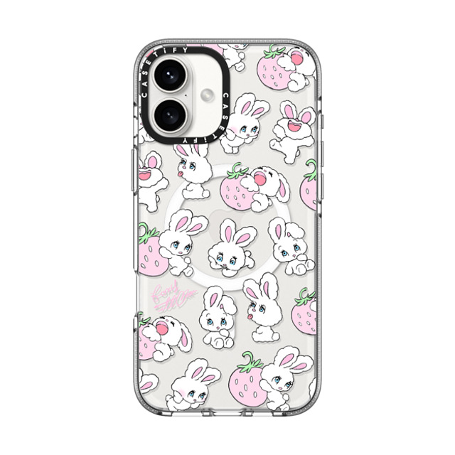 foxy illustrations x CASETiFY iPhone 16 Plus Case Clear Clear Case MagSafe Compatible Strawberry Mix foxy illustrations x CASETiFY iPhone 16 Plus Case Clear Clear Case MagSafe Compatible Strawberry Mix