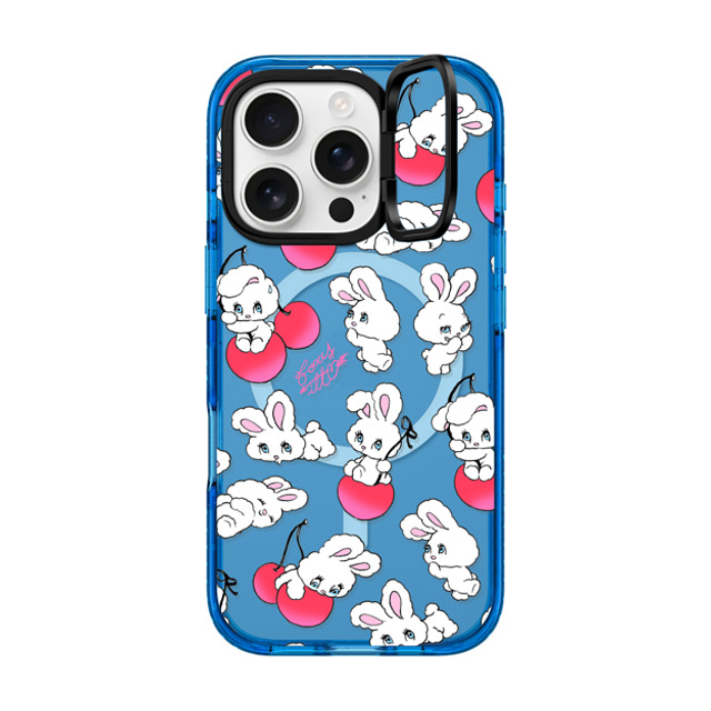 foxy illustrations x CASETiFY iPhone 16 Pro Case スカイブルー インパクトリングスタンドケース MagSafe対応 Cherry Mix foxy illustrations x CASETiFY iPhone 16 Pro Case スカイブルー インパクトリングスタンドケース MagSafe対応 Cherry Mix