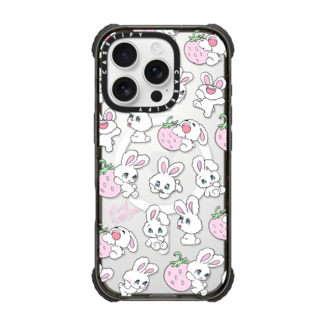 foxy illustrations x CASETiFY iPhone 16 Pro Case Black ウルトラ インパクトケース MagSafe 対応 Strawberry Mix foxy illustrations x CASETiFY iPhone 16 Pro Case Black ウルトラ インパクトケース MagSafe 対応 Strawberry Mix
