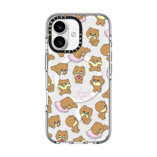 foxy illustrations x CASETiFY iPhone 16 Case Bear,Cartoon Clear Clear Case MagSafe Compatible Bears Mother's Day foxy illustrations x CASETiFY iPhone 16 Case Bear,Cartoon Clear Clear Case MagSafe Compatible Bears Mother's Day