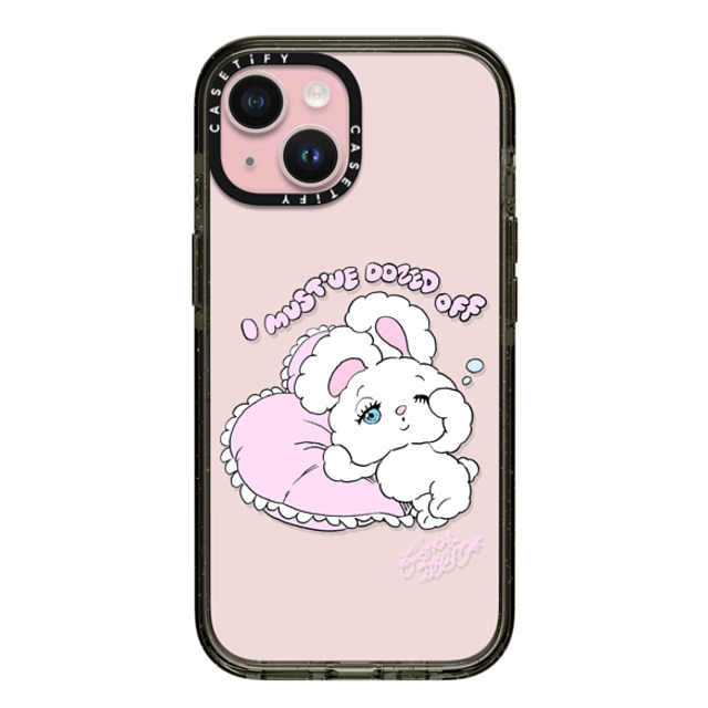 foxy illustrations x CASETiFY iPhone 15 ケース ブラック インパクトケース Awakening of QT